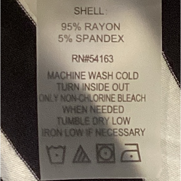 Calvin Klein Black and White Striped Stretch Jersey Maxi Dress, Size 4 - Picture 12 of 13